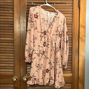 Xhilaration Pink Floral Dress